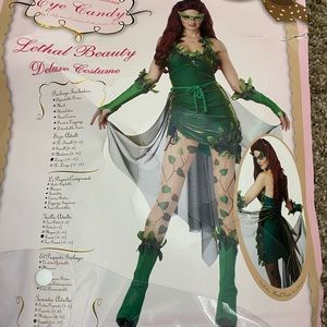 Poison Ivy costume with red wig